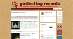 Desktop Screenshot of gutfeeling.de